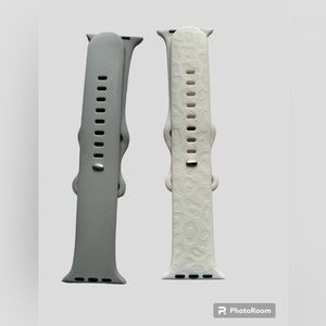 Set of (2) Apple Watch Compatible Sport Bands